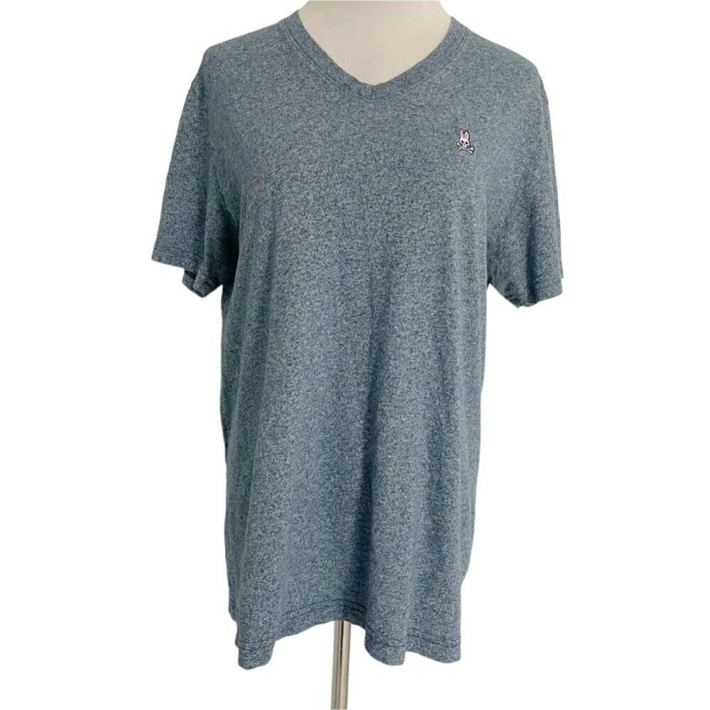 Men's Psycho Bunny by Robert Godley Size 4 Small Short Sleeve T Shirt V Neck